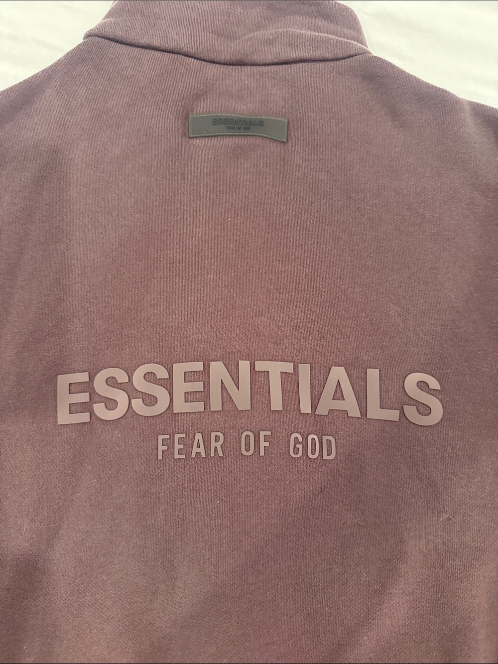 Fear of God Essentials Crewneck Sweatshirt in Plum - Picture 3 of 5